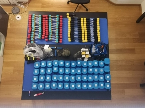 W2Z 48 CH GEOPHONES 30 Hz V Yellow 50 Hz H Red - DOLANG-GEOPHYSICAL